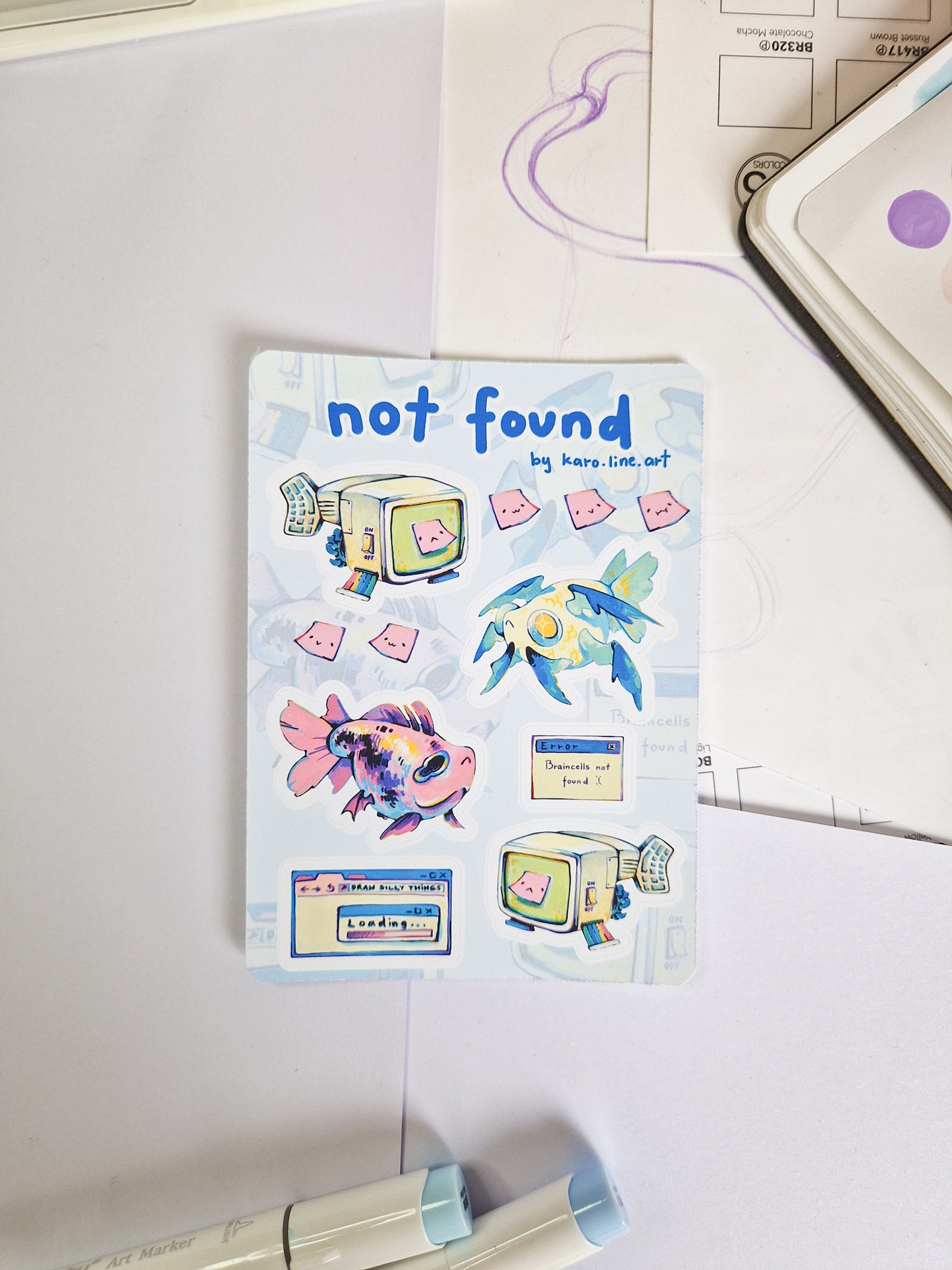 Not found sticker sheet