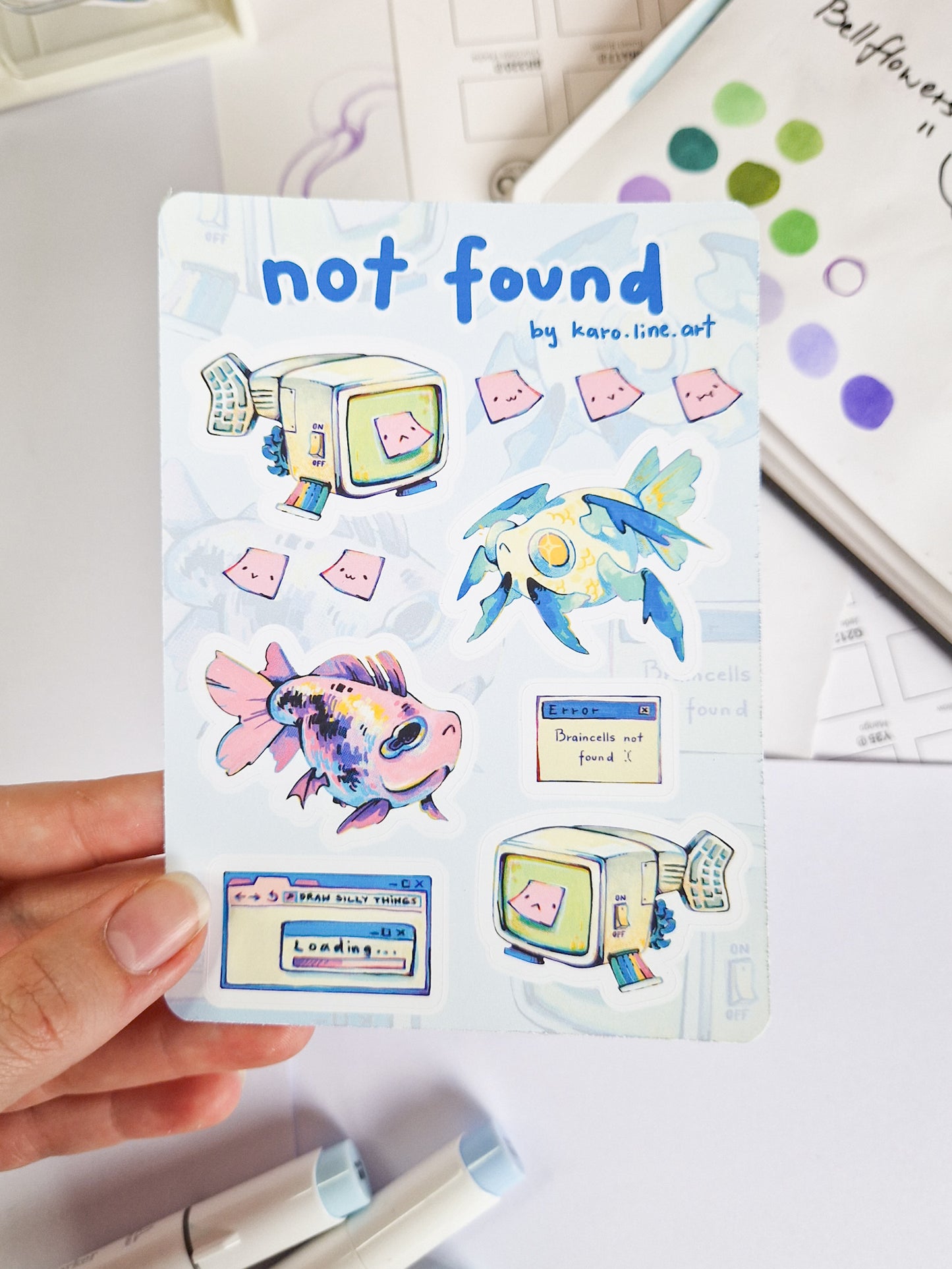 Not found sticker sheet