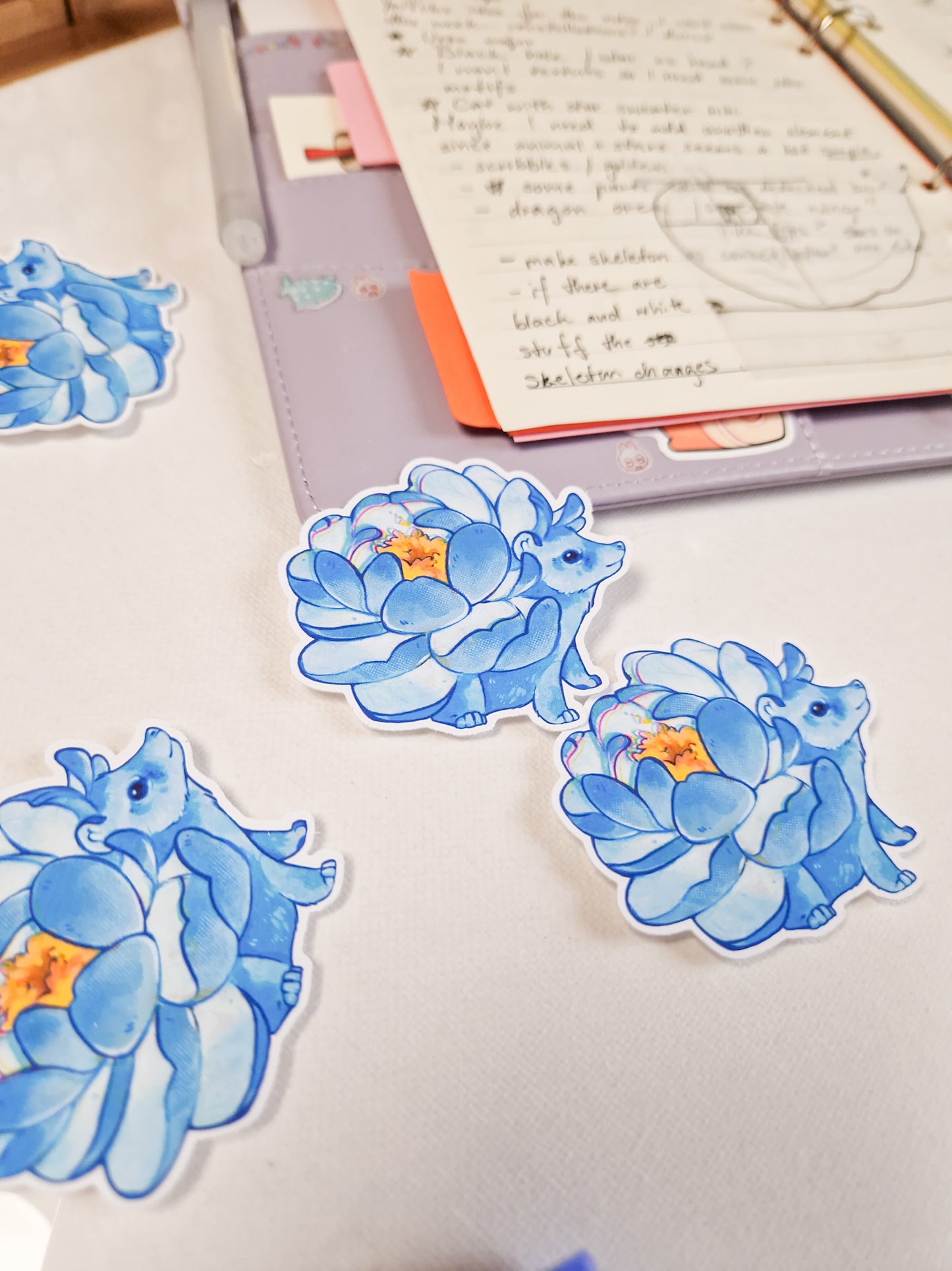 Blue Flower hedgehog - mate