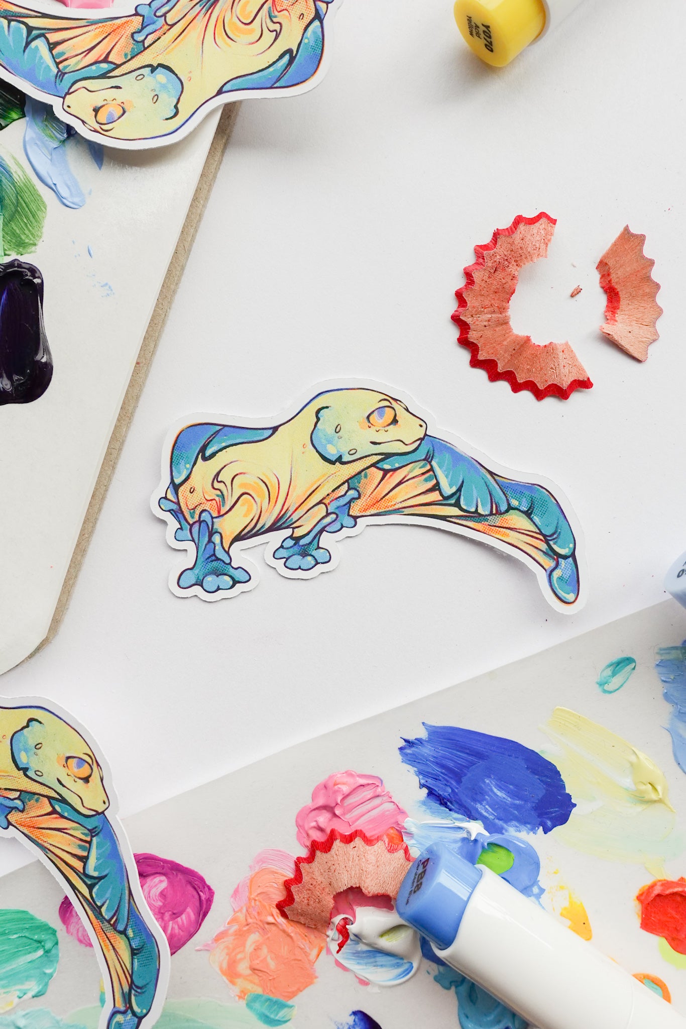 Blue mushroom gecko - matte