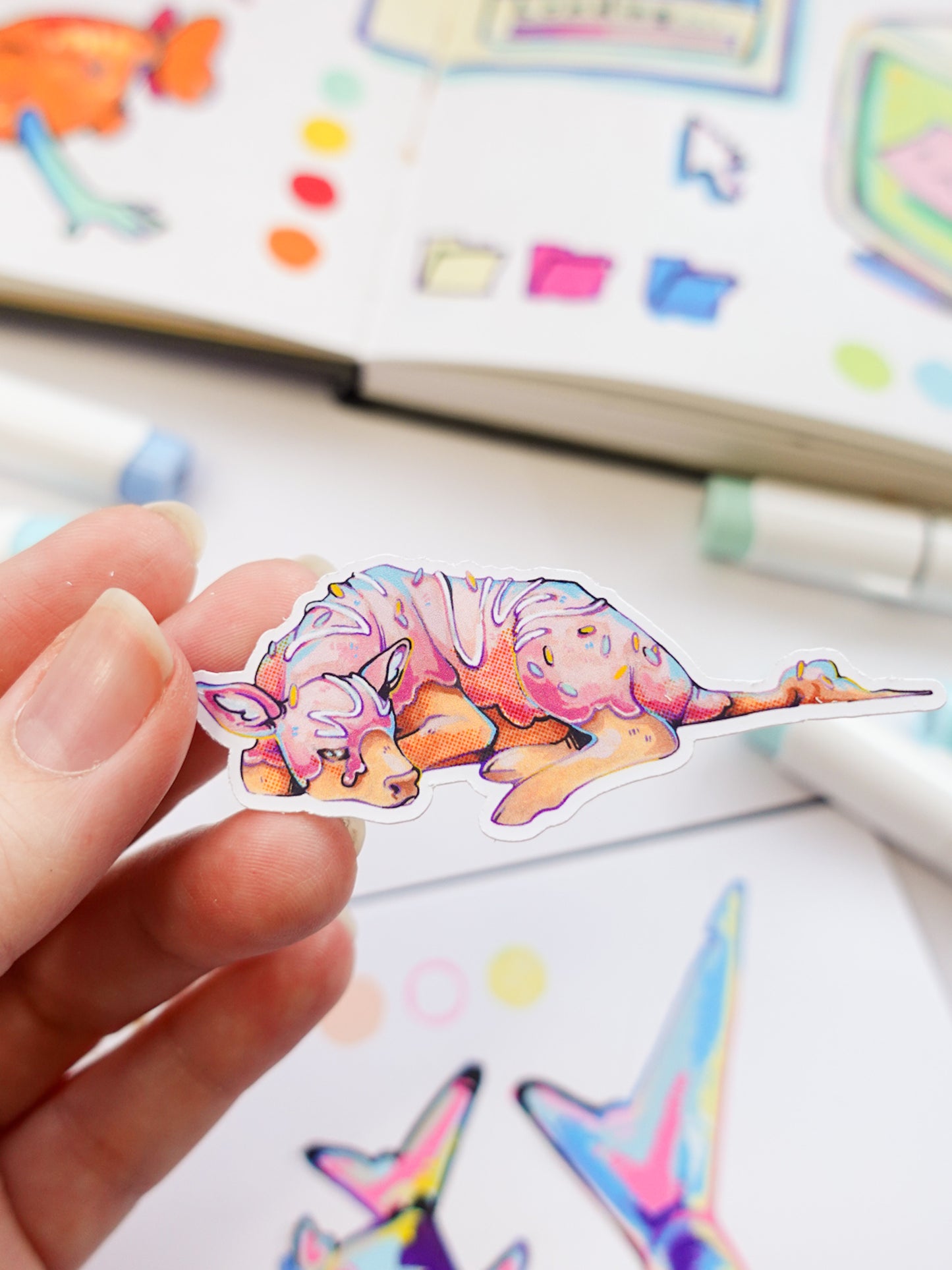 Cookie cow sticker set - set of three