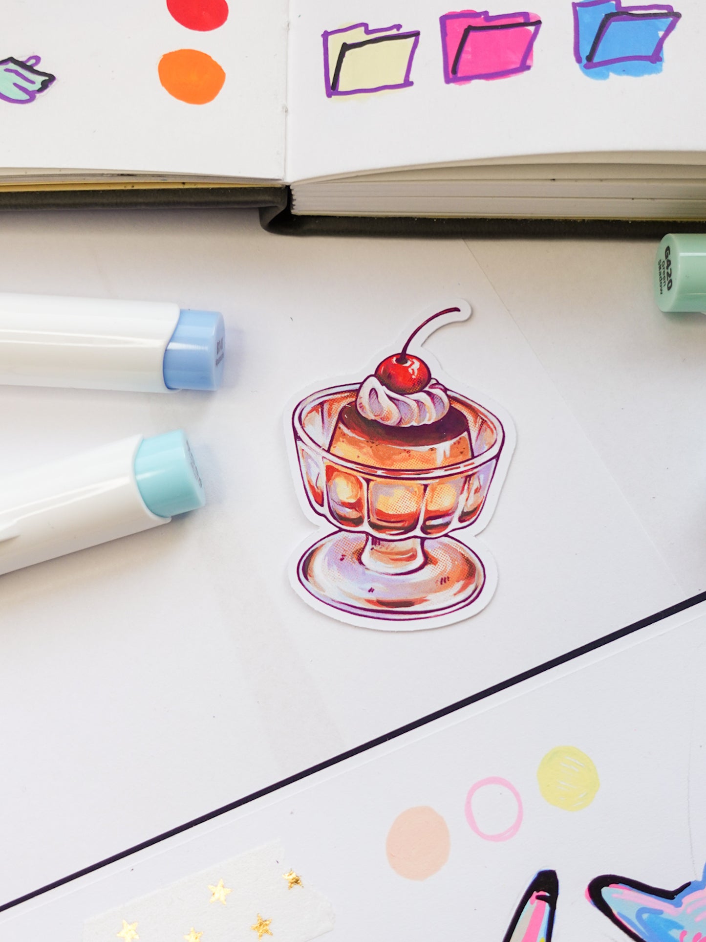 Dessert sticker - matt