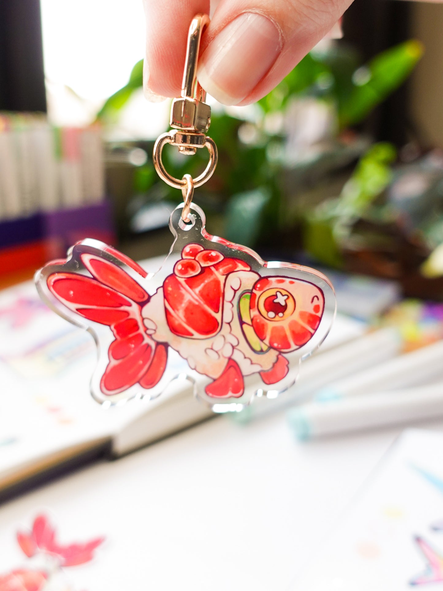 Sushi Fish Keychain + comes with a free Sushi Fish sticker!