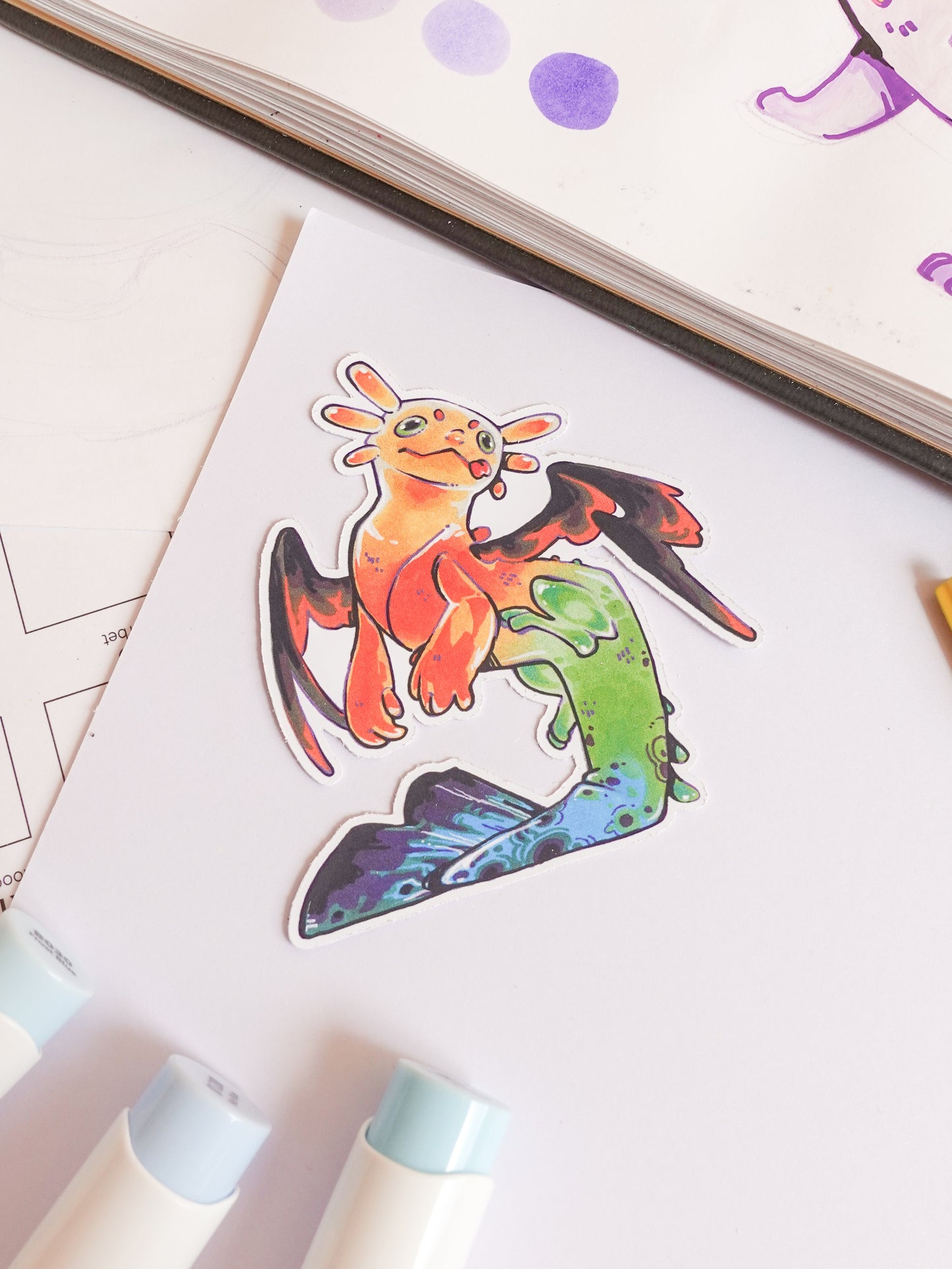 Axolotl dragon - matt