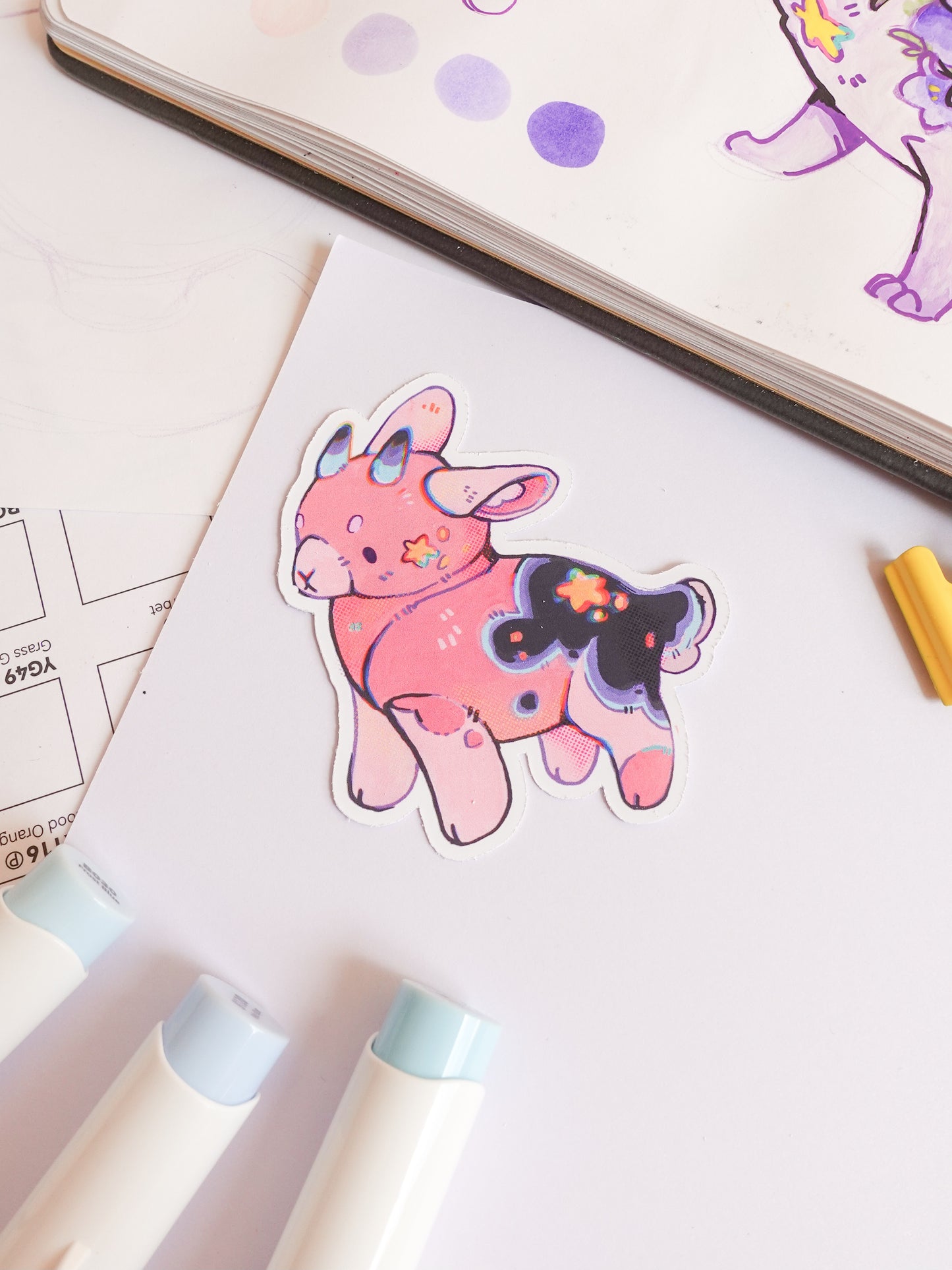 Pink goat plush - matt