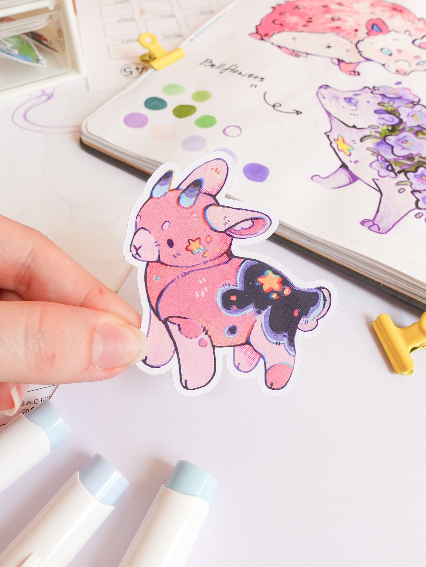 Pink goat plush - matt