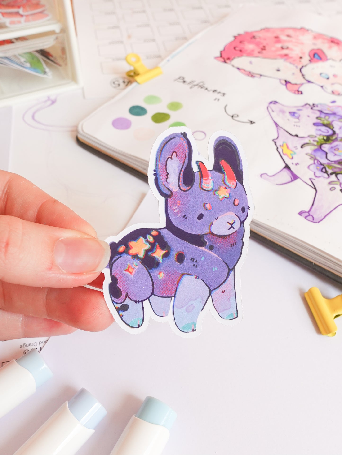 Purple goat plush - matt