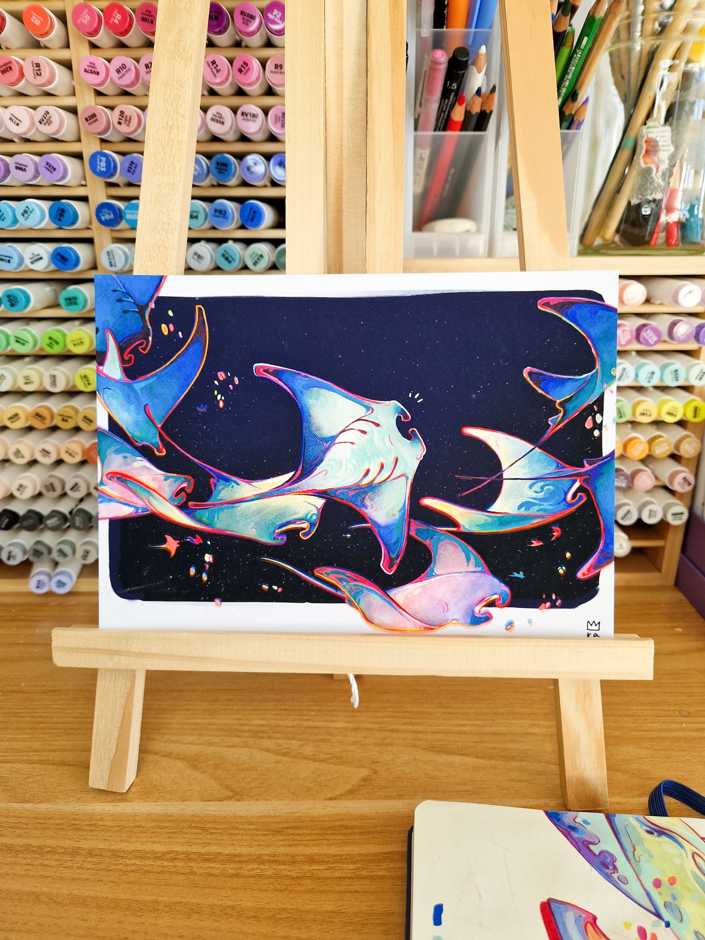 Echoes of the Ocean - Manta ray print