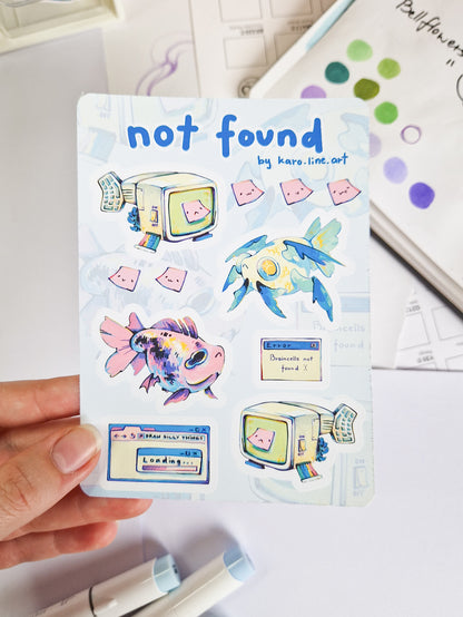 Not found sticker sheet