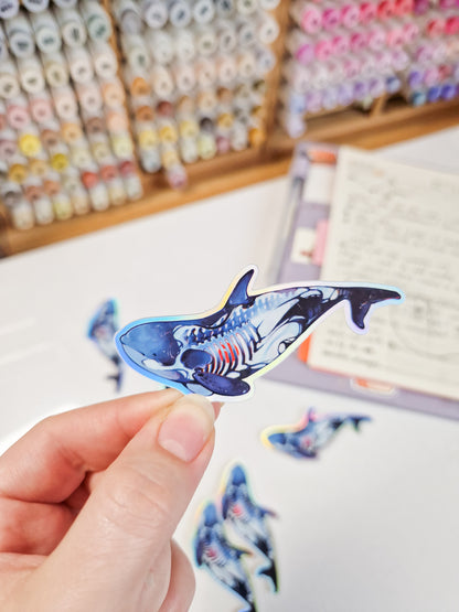 Star whale - halo sticker