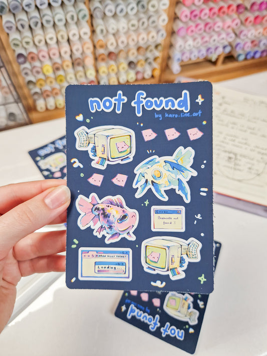 Not found (new look) - sticker sheet