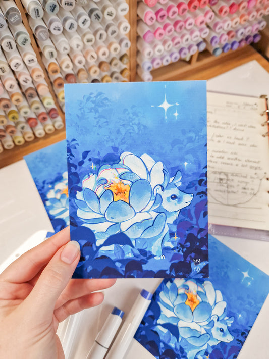 "Flower hedgehog" print