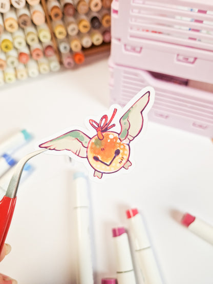 Jingle Owls - matte sticker set of TWO