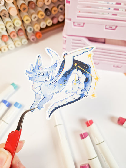 Dragon Eevee - matte sticker
