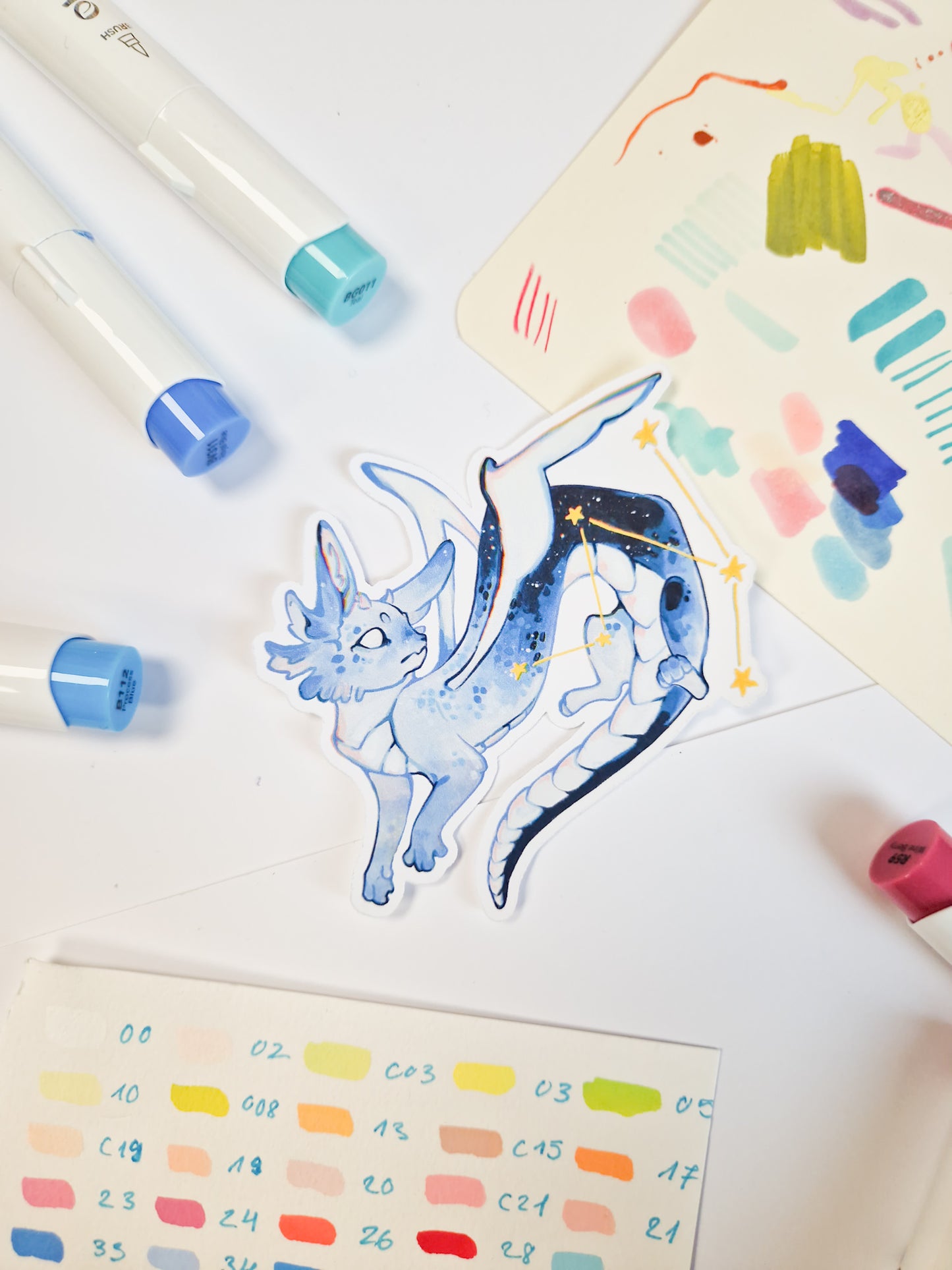 Dragon Eevee - matte sticker