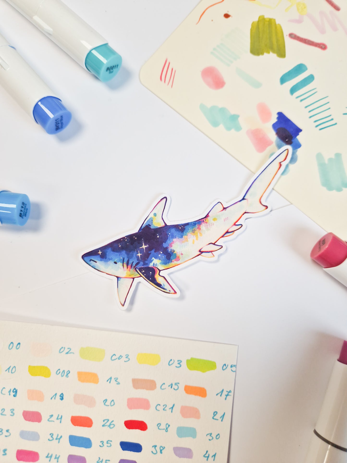 Star shark - matte sticker