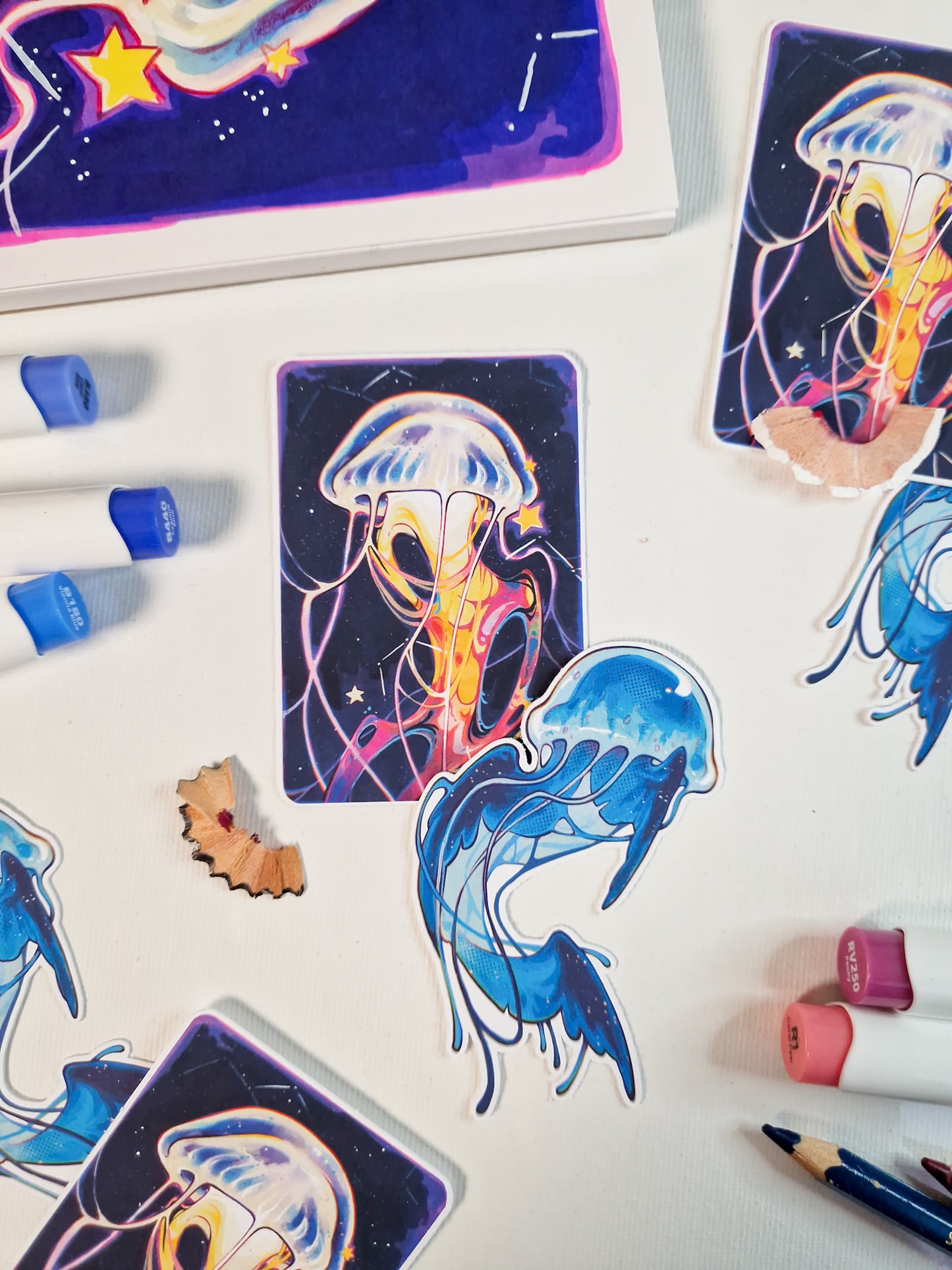 Jellyfish stickers