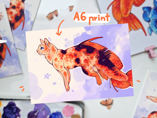 Goldfish cat print!