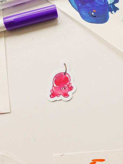 Tiny octopus stickers - set of two