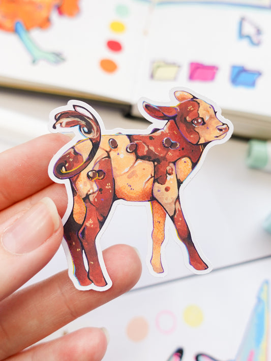 Cookie cow sticker - matt