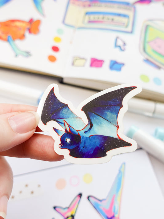 Sky Bat sticker - clear