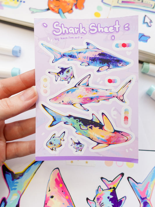 Shark Sticker Sheet