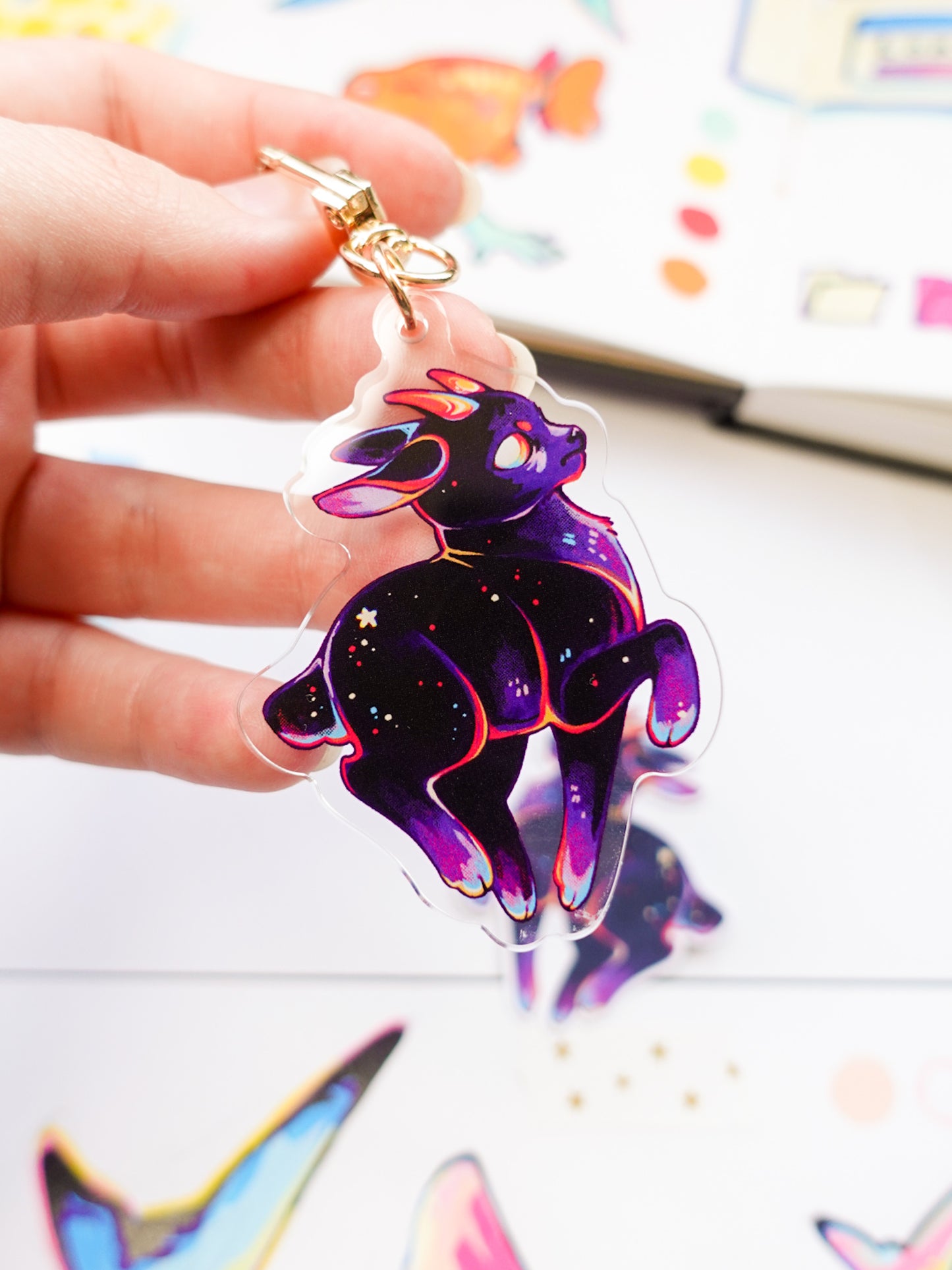 Nightmare goat keychain - limited stock