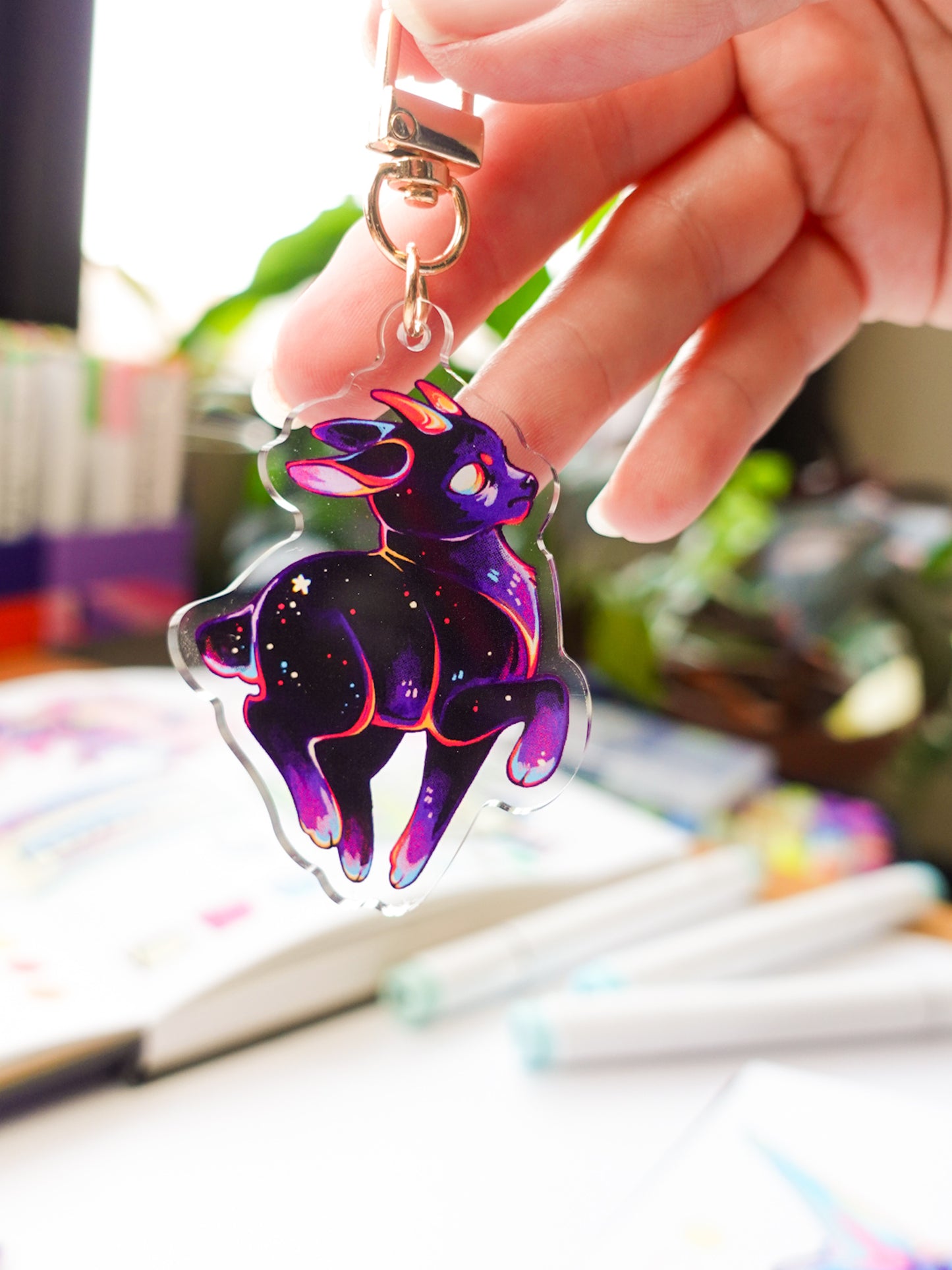 Nightmare goat keychain - limited stock