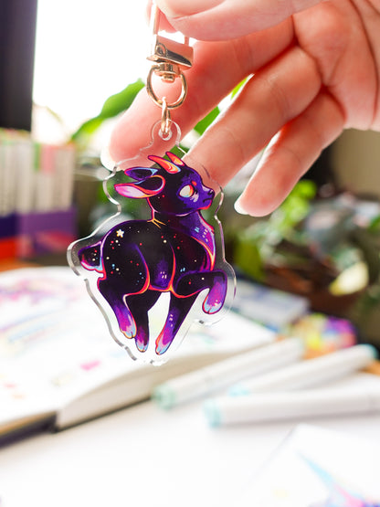 Nightmare goat keychain - limited stock