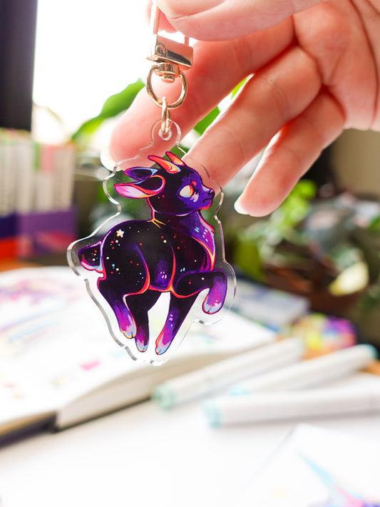 Nightmare goat keychain - limited stock