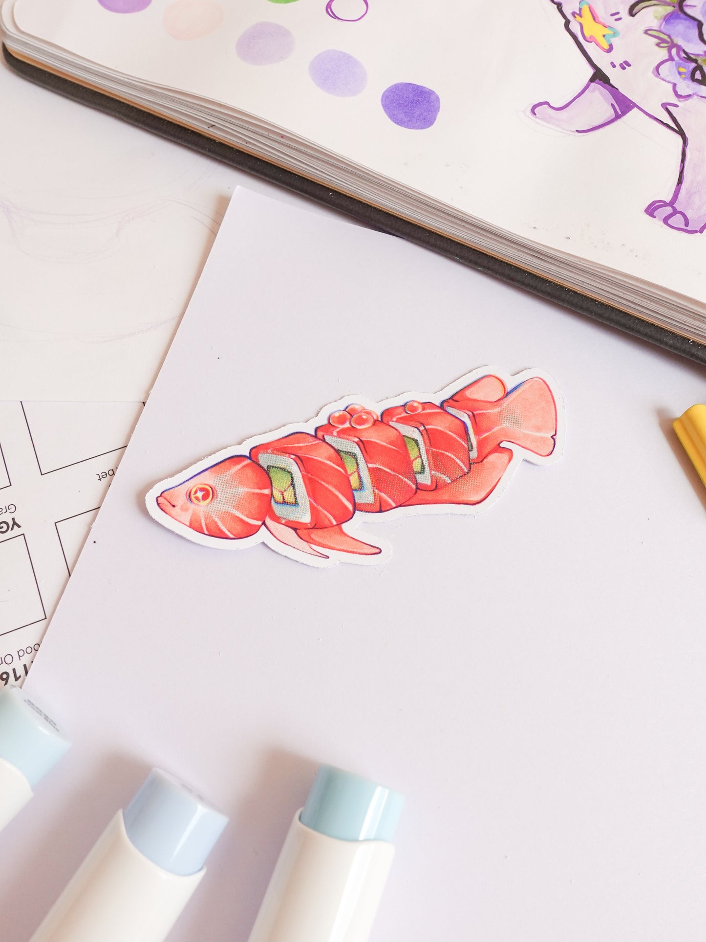 Long sushi fish