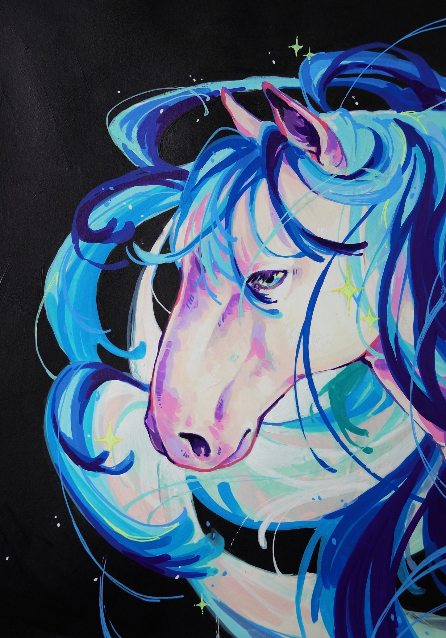 ''Make a wish'' Original painting, A4, acrylics